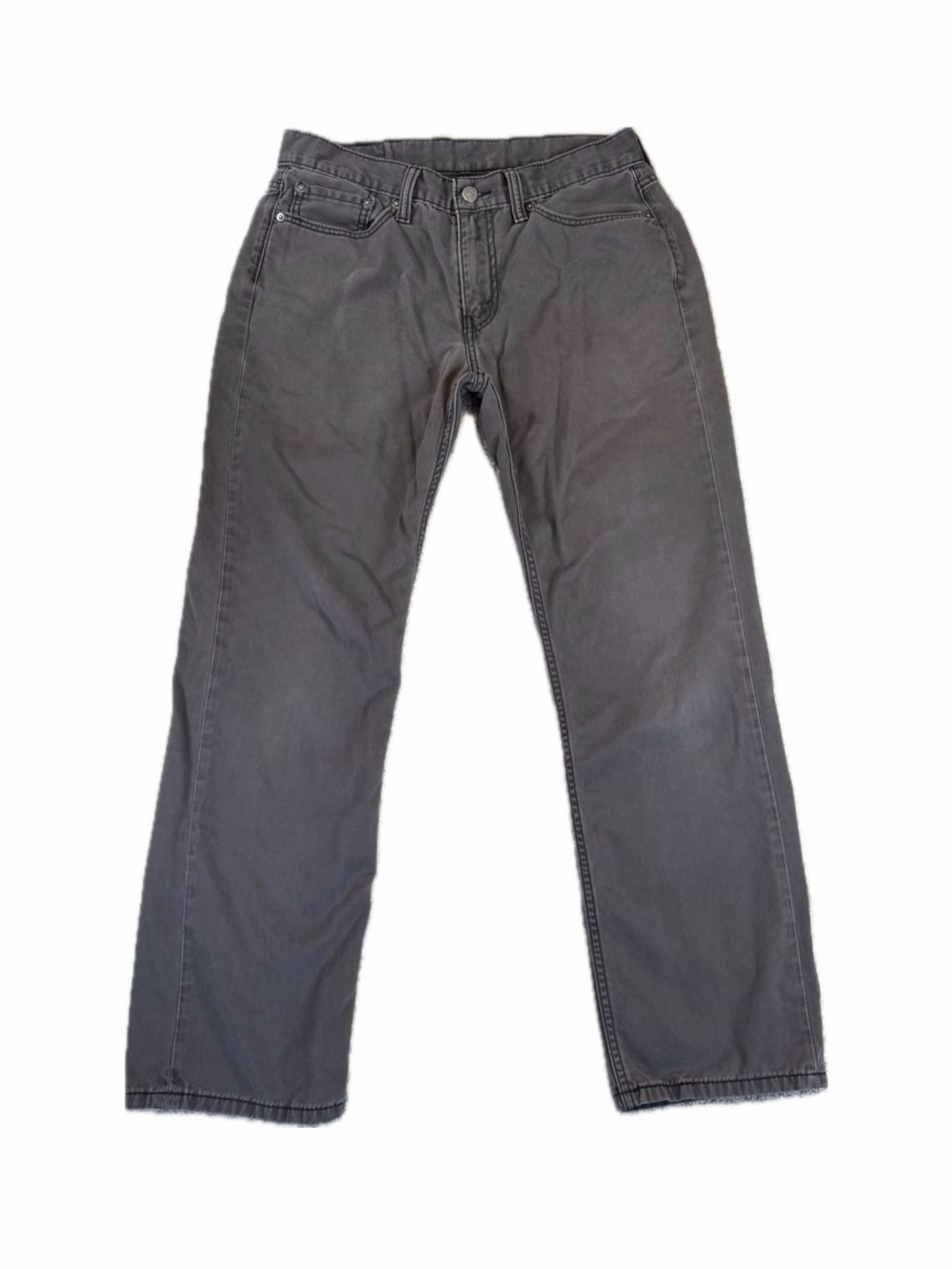 Levi’s 514 Men’s 32x30 Charcoal Gray Twill Pants Straight Fit 100% Cotton